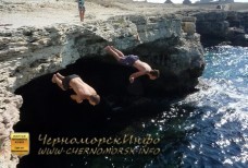 Два экстримала нырялщика - Скалы Халабуды