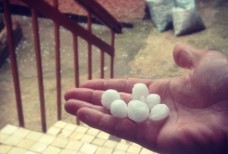 Размер градин