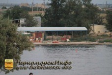 Вид на пляж в районе старой спасательной станции с ЗТО