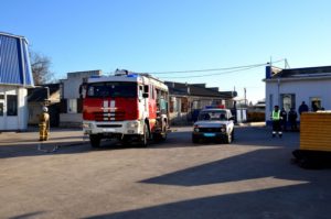 Завод продтоваров - прошли пожарно-тактические учения