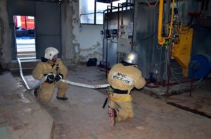 Завод продтоваров - прошли пожарно-тактические учения