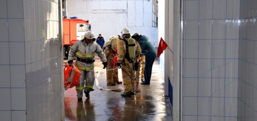 Завод продтоваров - прошли пожарно-тактические учения