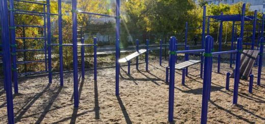 Установили две спортивные площадки для сдачи нормативов