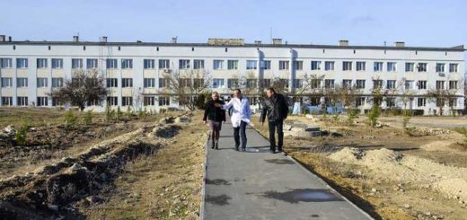 Ход выполнения ремонтных работ в Черноморской больнице