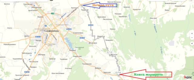 Экстремальный объезд Симферополя Трудовое Перевальное