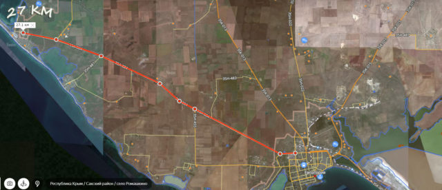 дорога Евпатория Мирный Сквер Авиаторов