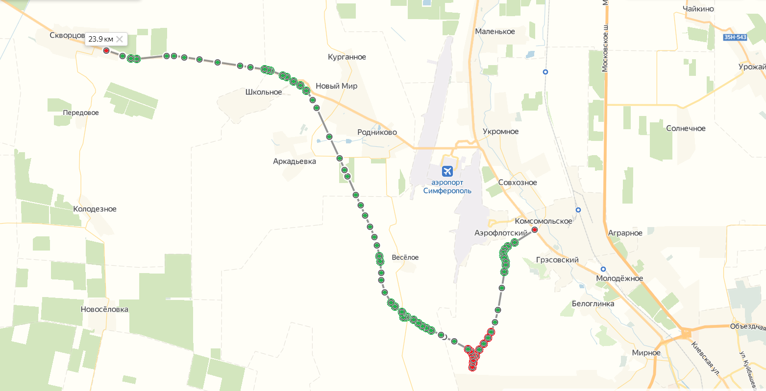 Трасса симферополь евпатория мирный как пройдет схема